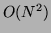 $O(N^2)$
