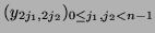 $(y_{2j_1,2j_2})_{0 \leq j_1,j_2 < n-1}$