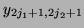 $y_{2j_1+1, 2j_2+1}$