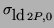 $\sigma_{{\mbox{ld}\,}2P,0}$